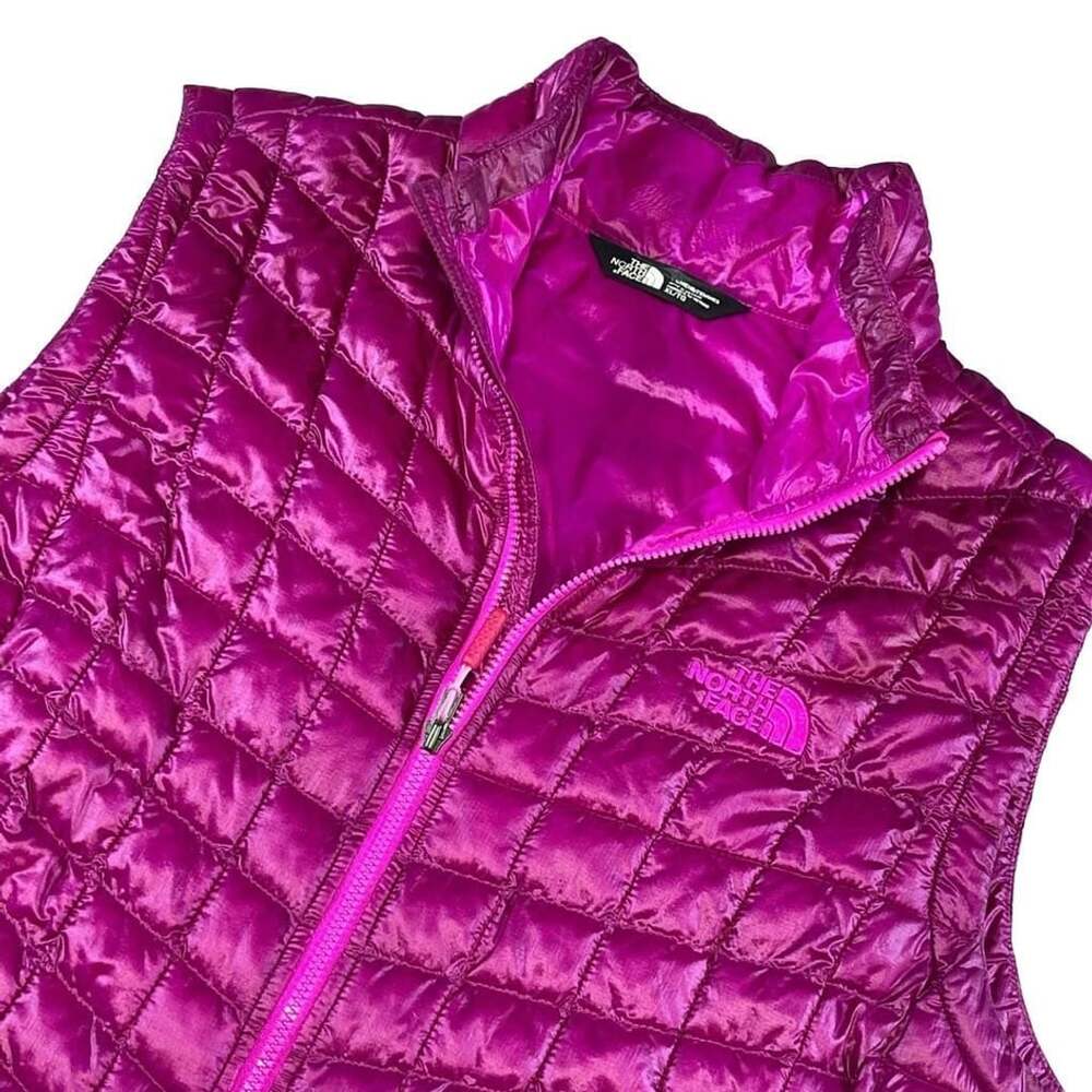 The North Face Pink Quilted Lightweight Insulated Full Zip Vest Womens XL